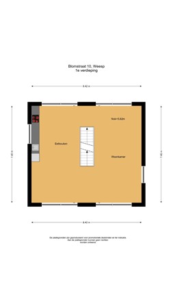 Floorplan - Blomstraat 10, 1382 AJ Weesp