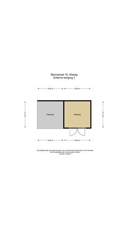 Floorplan - Blomstraat 10, 1382 AJ Weesp