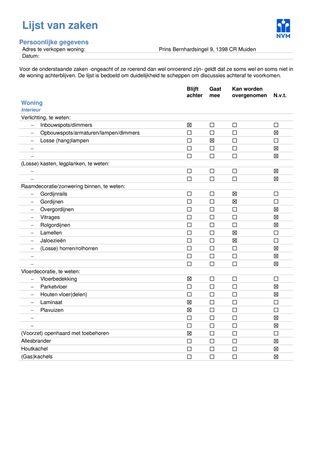 Brochure preview - Lijst van zaken