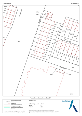 Haydnplantsoen, 1323 EH Almere - Kaart van het Kadaster