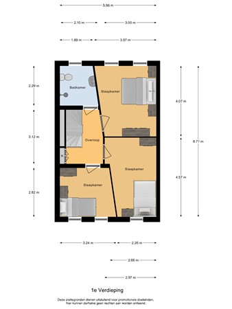 Floorplan - Joris Ivenslaan 28, 1325 SP Almere