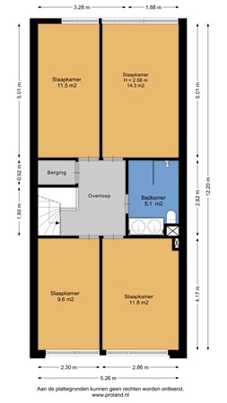 Plattegrond - Brandemeer 138, 8918 CW Leeuwarden - 1E.jpg