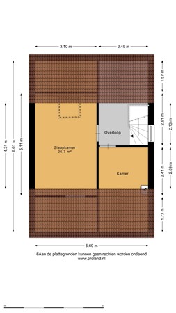 Plattegrond - Meseame 58, 9041 EW Berltsum - 2E.jpg