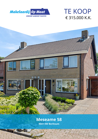 Brochure - Meseame 58, 9041 EW BERLTSUM (1) - Meseame 58, 9041 EW Berltsum