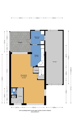 Plattegrond - Meseame 58, 9041 EW Berltsum - BG.jpg
