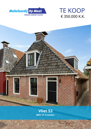 Brochure - Vliet 53, 8801 VT FRANEKER (1) - Vliet 53, 8801 VT Franeker