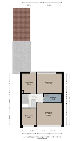 Plattegrond - Collot D'escurystrjitte 9, 9047 JM Minnertsga - 1E.jpg