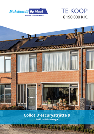 Brochure - Collot D'escurystrjitte 9, 9047 JM MINNERTSGA (1) - Collot D'escurystrjitte 9, 9047 JM Minnertsga