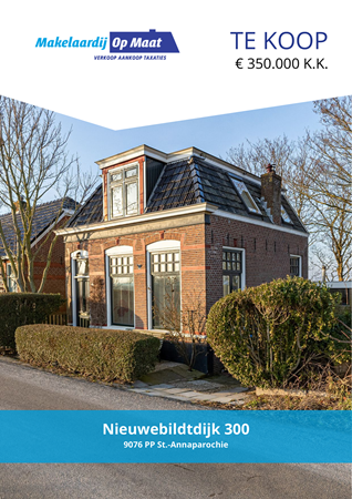 Brochure - Nieuwebildtdijk 300, 9076 PP ST.-ANNAPAROCHIE (1) - Nieuwebildtdijk 300, 9076 PP Sint Annaparochie