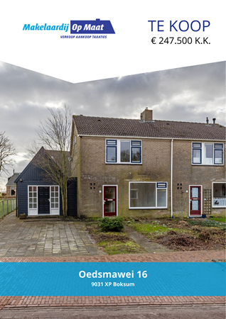 Brochure - Oedsmawei 16, 9031 XP BOKSUM (1) - Oedsmawei 16, 9031 XP Boksum