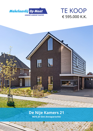 Brochure - De Nije Kamers 21, 9076 JD SINT ANNAPAROCHIE (1) - De Nije Kamers 21, 9076 JD Sint Annaparochie