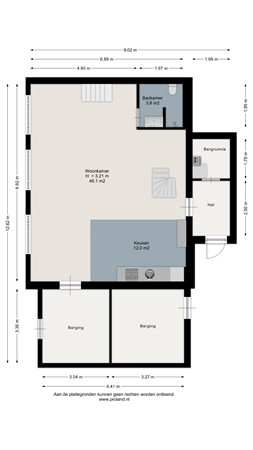 Floorplan - Hartman Sannesstraat 8, 9076 EB Sint Annaparochie