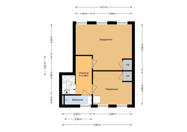 Spangesekade 96D, 3027 GR Rotterdam - 1e Spangesekade 96d (2D).jpg