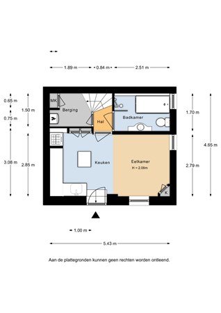 Kerkbuurt 5, 1156 BJ Marken - Kerkbuurt 5-Begane grond - 2D.jpg