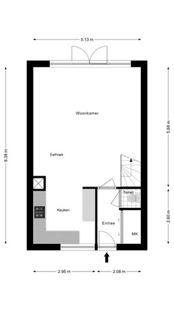 Jan Palachstraat 37, 1447 XM Purmerend - begane-grond.jpg