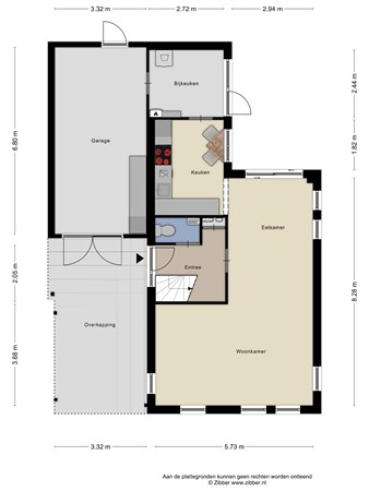 Hanenhoek 33, 7021 EL Zelhem - 459853_2D_Begane_Grond_Hanenhoek_33_Zelhem_01.jpg