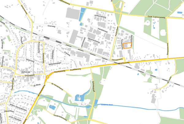 Netwerkweg 3, 7251 KV Vorden - Kaart kader.png