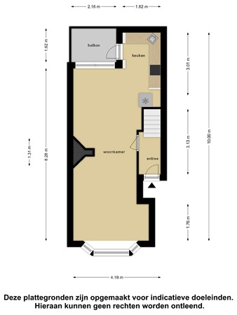 Floorplan - Jan van Galenstraat 6a, 9726 HM Groningen