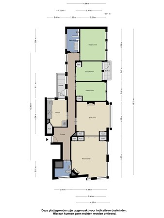 Floorplan - Hereweg 48A, 9725 AE Groningen