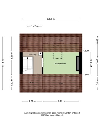 Floorplan - Koeriersterweg 3A, 9727 AA Groningen