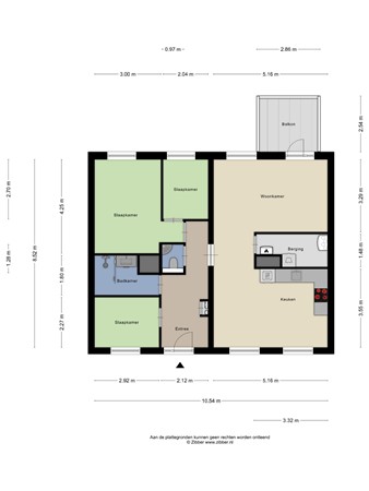 Floorplan - Grunostraat 39, 9727 EJ Groningen