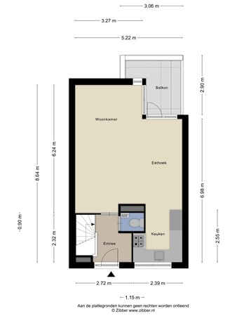 Floorplan - Fongersplaats 12, 9725 LA Groningen