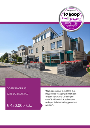 Brochure - brochure - Oostermoer 13, 8245 DG Lelystad