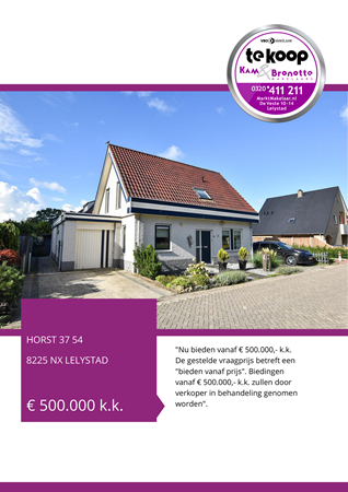 Brochure - brochure - Horst 37 54, 8225 NX Lelystad