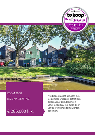 Brochure - brochure - Zoom 20 31, 8225 KP Lelystad