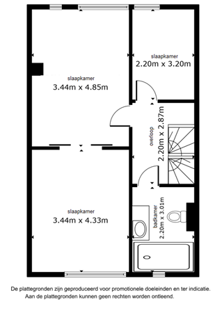 Floorplan - Karveel 58 44, 8242 WB Lelystad