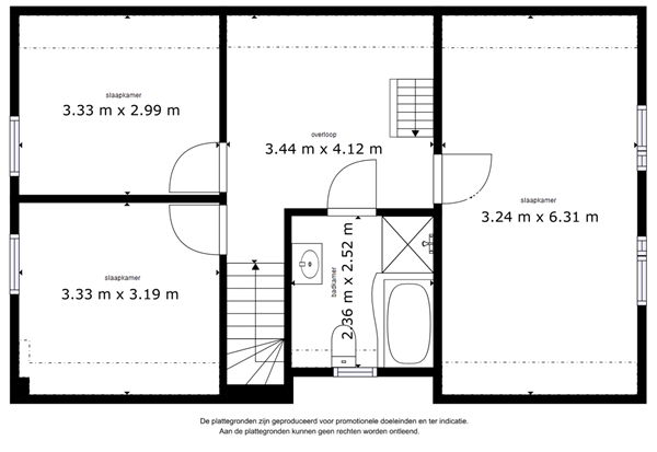 Floorplan - Binnendijk 74, 8244 AH Lelystad