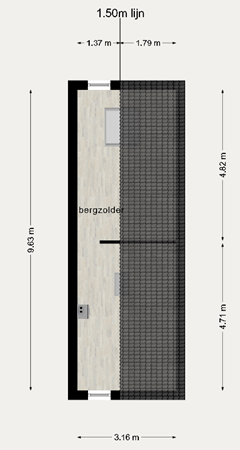 Floorplan - Gondel 33 10, 8243 DB Lelystad