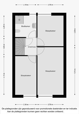 Floorplan - Punter 12 55, 8242 DA Lelystad