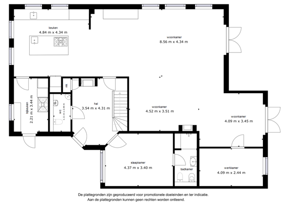 Floorplan - Landfort 58, 8219 AL Lelystad