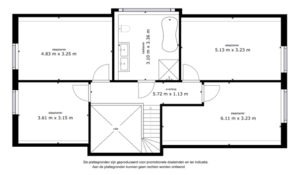 Floorplan - Landfort 58, 8219 AL Lelystad