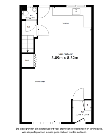 Floorplan - Ringdijk 273, 8244 BK Lelystad