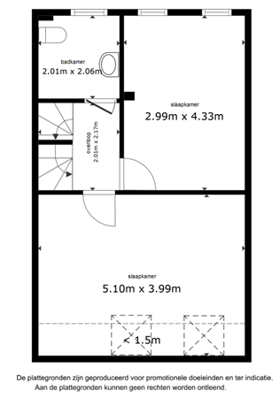 Floorplan - Ringdijk 273, 8244 BK Lelystad