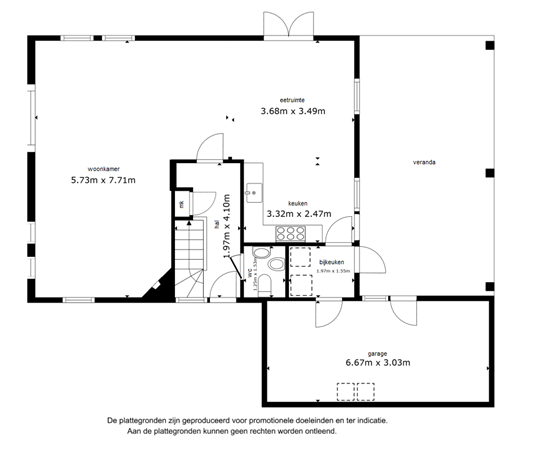 Floorplan - Jol 32 29, 8243 HC Lelystad