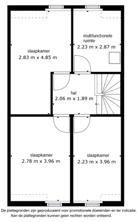 Floorplan - Zoom 17 7, 8225 KL Lelystad