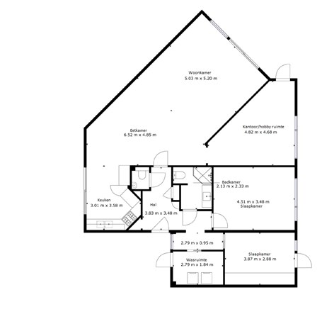 Floorplan - Drechterland 25, 8245 EM Lelystad