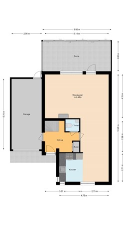 Floorplan - Beukenhof 47, 8212 EG Lelystad