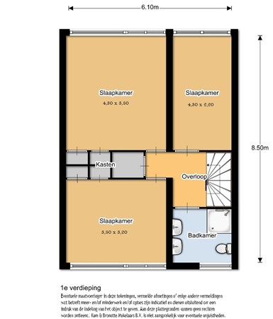 Floorplan - Bongerd 15, 8212 BA Lelystad