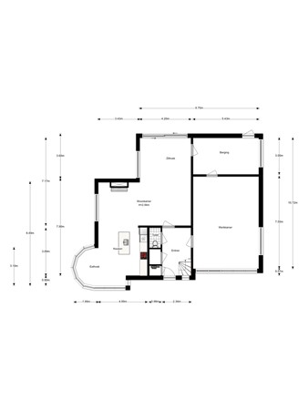 Floorplan - Birdielaan 121, 8241 AV Lelystad