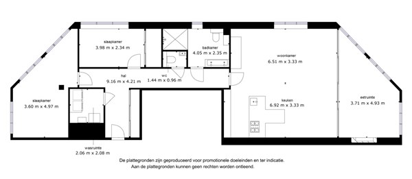 Floorplan - Schoonzicht 264, 8242 KH Lelystad