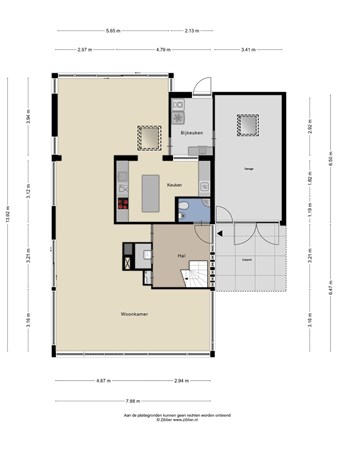 Floorplan - Buitenplaats 70, 8212 AK Lelystad