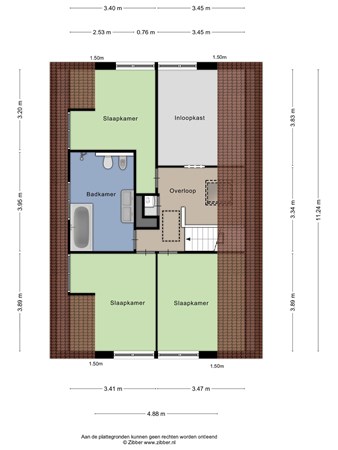 Floorplan - Buitenplaats 70, 8212 AK Lelystad