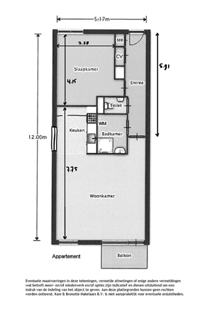 Floorplan - Ringdijk 128, 8244 BD Lelystad