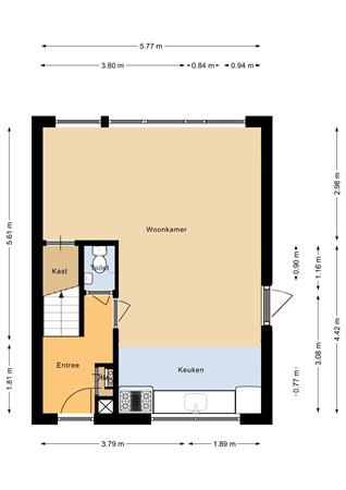 Floorplan - Tjalk 33 37, 8232 ME Lelystad