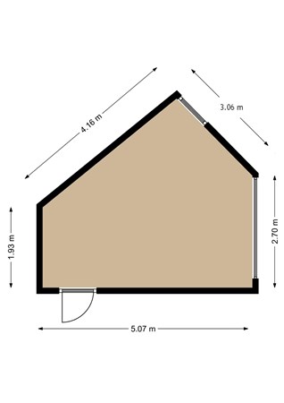 Floorplan - Tjalk 33 37, 8232 ME Lelystad