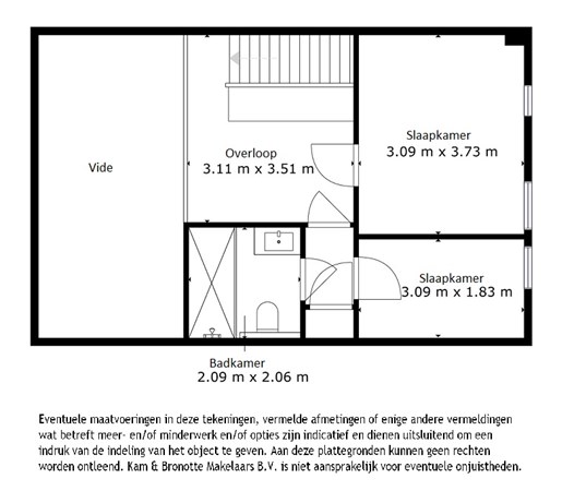 Floorplan - Karveel 59 25, 8242 WH Lelystad